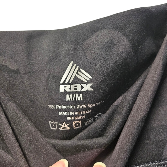 RBX Black Camo Print High Rise Leggings Size M - Picture 2 of 5